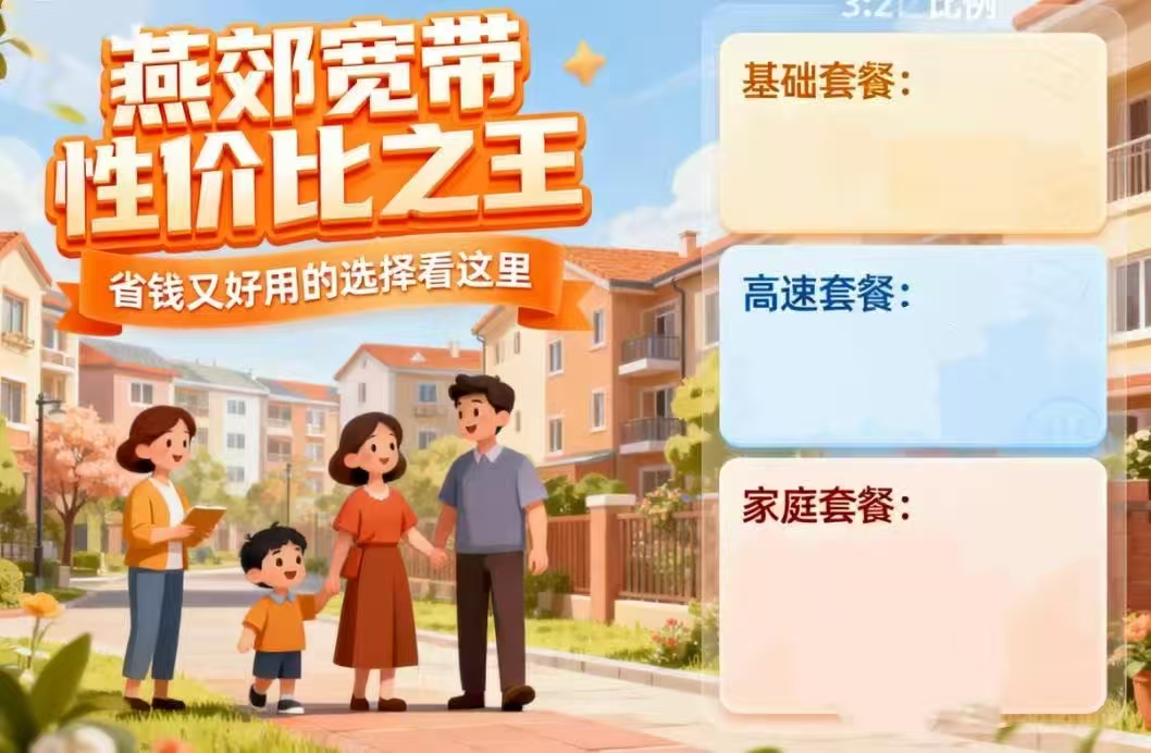 燕郊宽带终极指南：如何找到既便宜又好用的“性价比之王”？